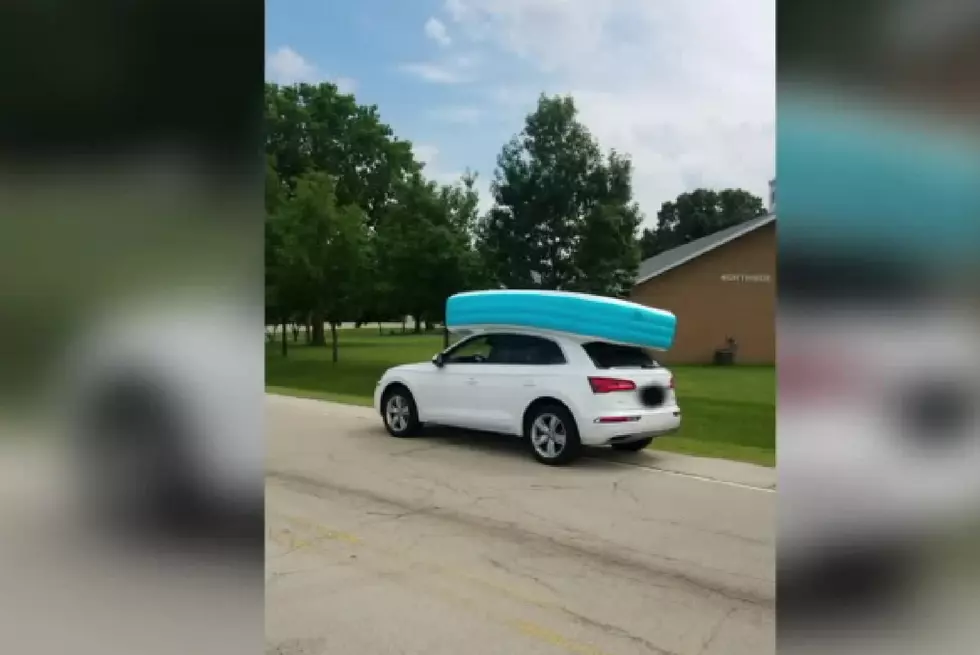 Mom Drove SUV With Pool on Roof and Kids in the Pool!