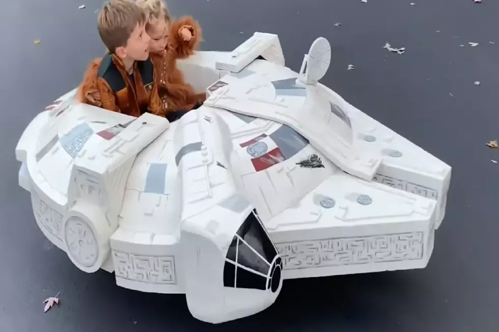 Millennium Falcon Dad is Winning Halloween