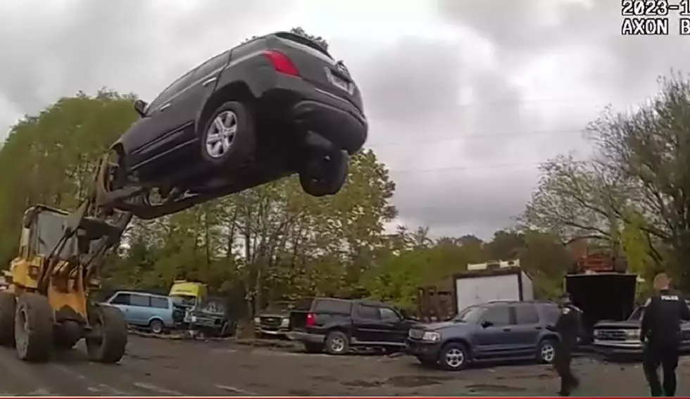 Dumb Story: Car Thief Foiled By Forklift Driver (VIDEO)