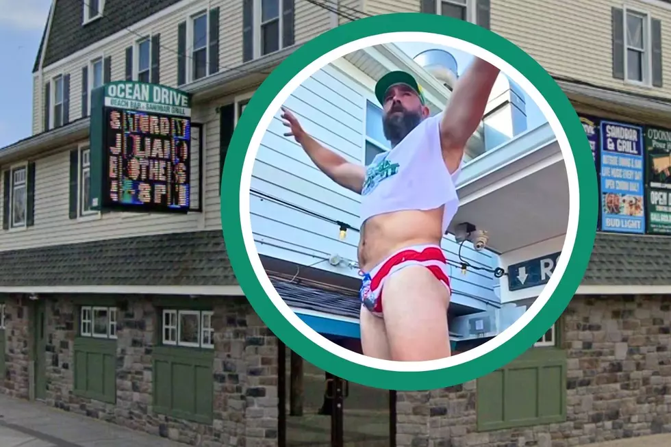 Jason Kelce Stuns Sea Isle Crowd With Speedo Strip-Down At Ocean Drive