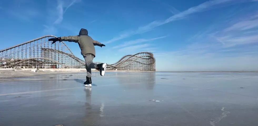 Watch As People Turn The Wildwood Beach Into An Ice Skating Rink